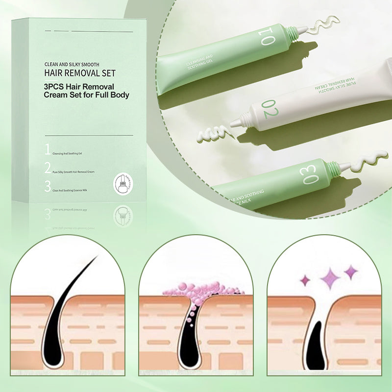 ⏳Begrenzte Zeit 50% Rabatt💥3-Teiliges Haarentfernungscreme-Set für den gesamten Körper