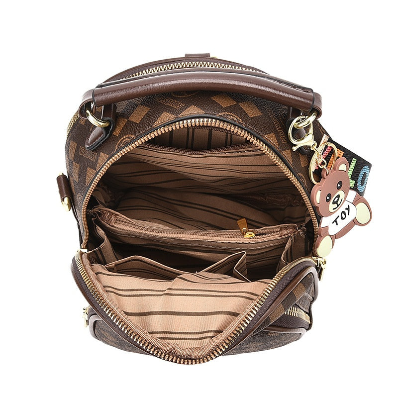 Modischer Mini-Rucksack mit Diamantmuster