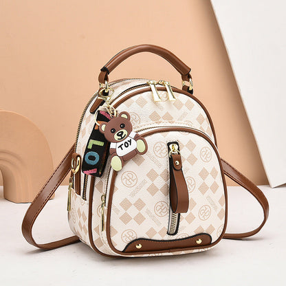 Modischer Mini-Rucksack mit Diamantmuster