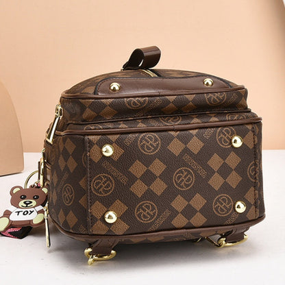 Modischer Mini-Rucksack mit Diamantmuster