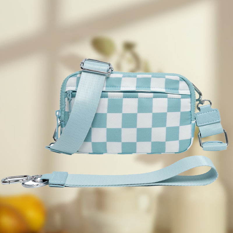 Modische Unisex-Karo-Gürteltasche