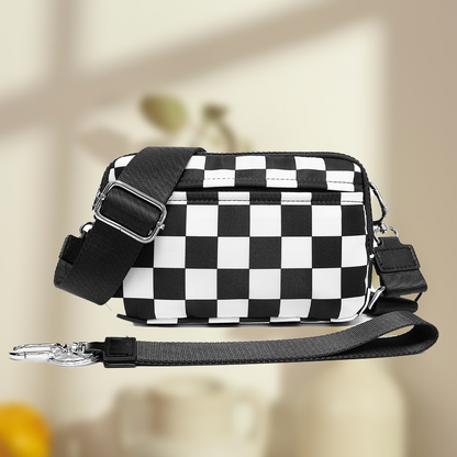 Modische Unisex-Karo-Gürteltasche