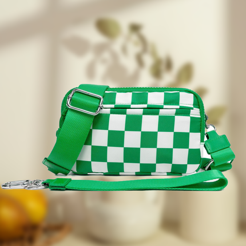 Modische Unisex-Karo-Gürteltasche