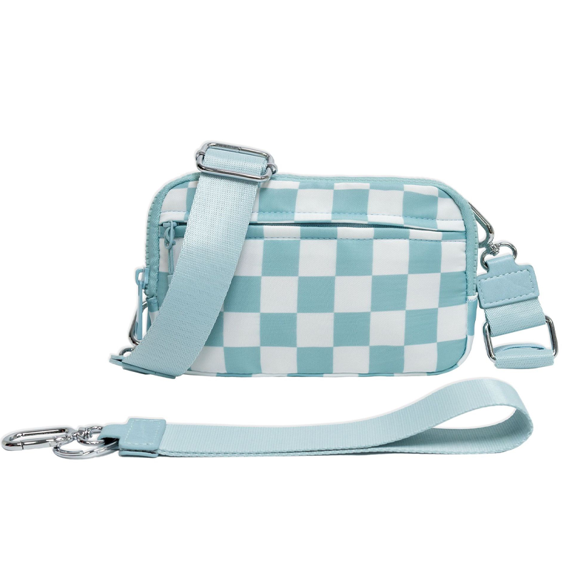 Modische Unisex-Karo-Gürteltasche