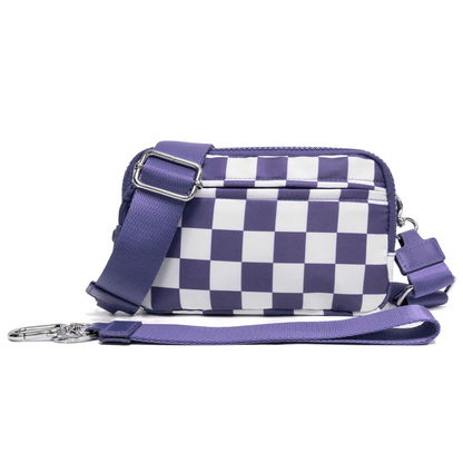 Modische Unisex-Karo-Gürteltasche