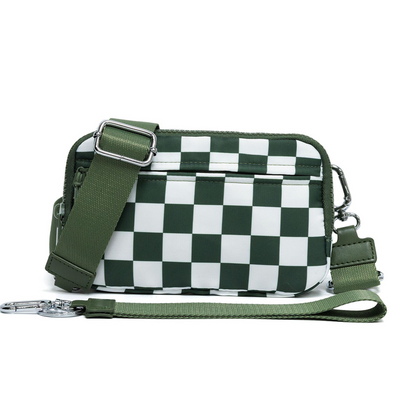 Modische Unisex-Karo-Gürteltasche