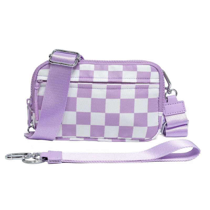 Modische Unisex-Karo-Gürteltasche