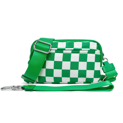 Modische Unisex-Karo-Gürteltasche
