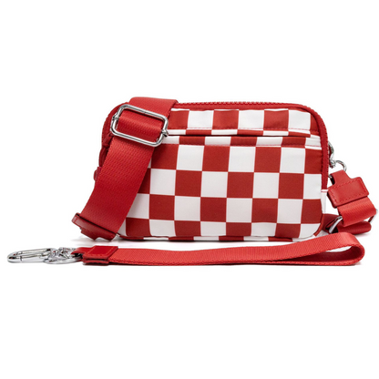 Modische Unisex-Karo-Gürteltasche