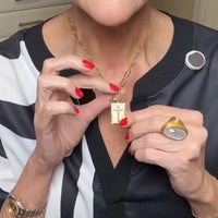 Kreuz-Anhänger mit Paperclip-Kette