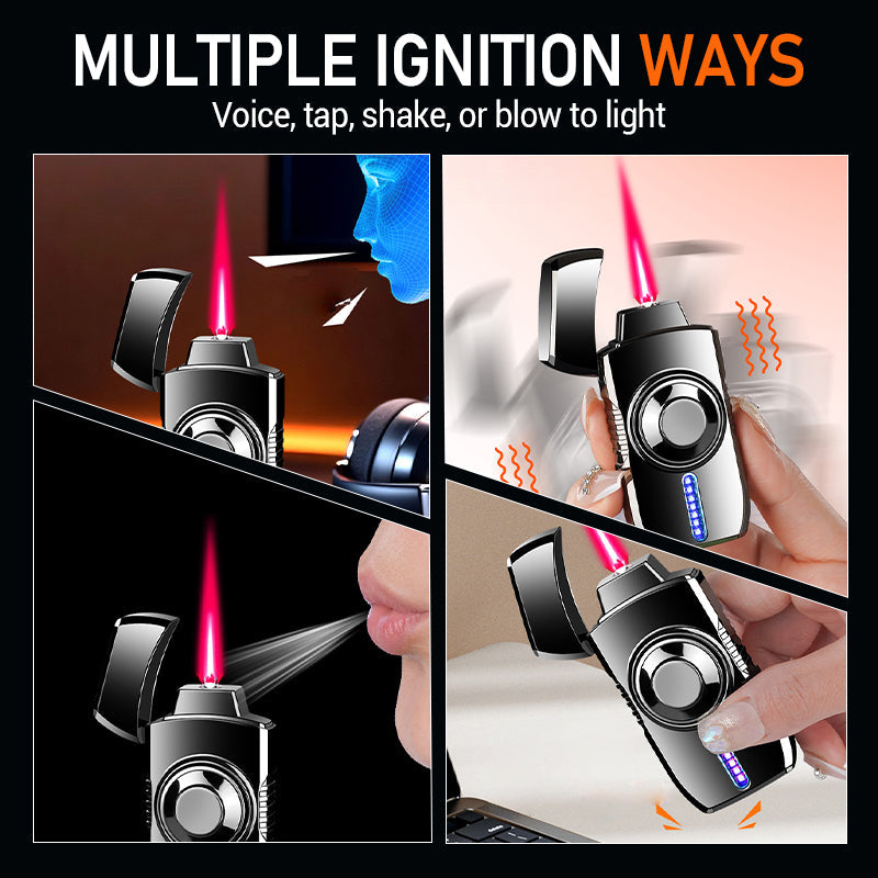 🔥⚡Super Dekompressions-Spinning Fidget Spinner Winddichtes Feuerzeug