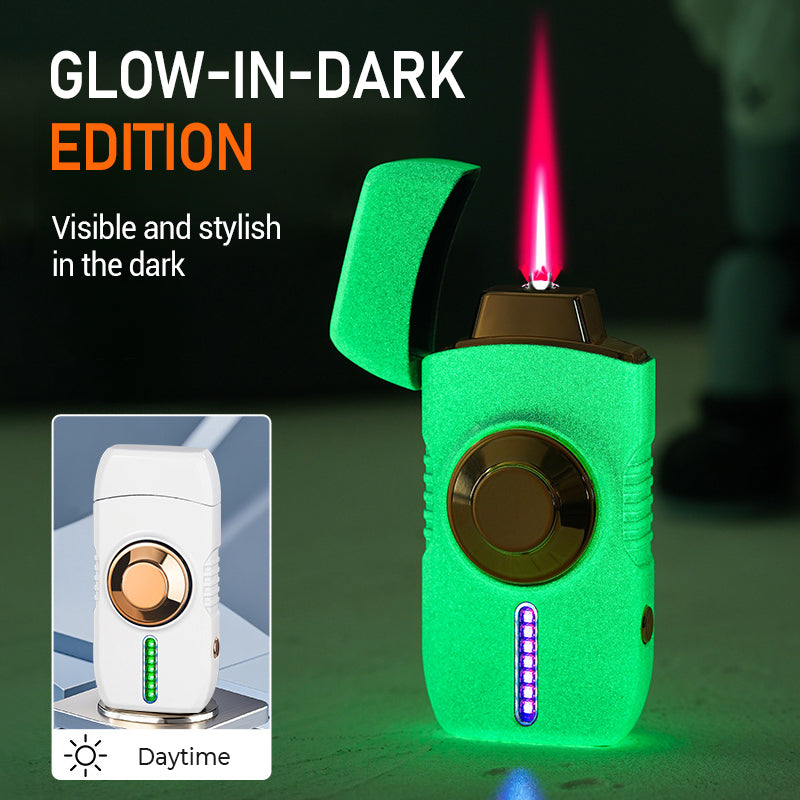 🔥⚡Super Dekompressions-Spinning Fidget Spinner Winddichtes Feuerzeug