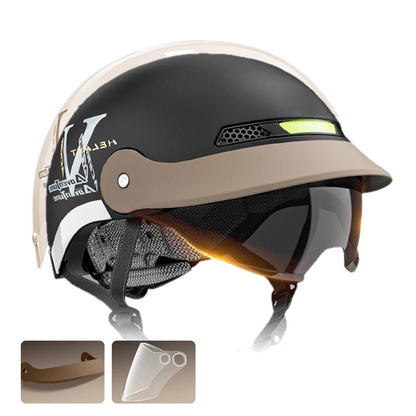 🛡️Deutsche Qualität – ⛑️atmungsaktiver, leichter, stoßfester Motorradhelm
