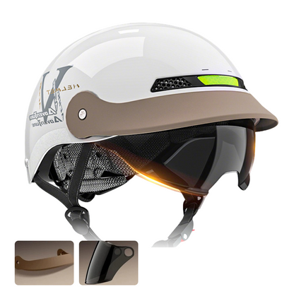 🛡️Deutsche Qualität – ⛑️atmungsaktiver, leichter, stoßfester Motorradhelm