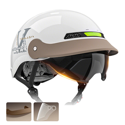 🛡️Deutsche Qualität – ⛑️atmungsaktiver, leichter, stoßfester Motorradhelm