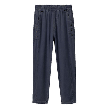 🌸Sonderangebotskampagne 2025👖✨7/8-Jeans für Damen mit konisch zulaufendem Bein und kühlendem Effekt