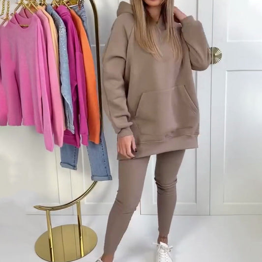 ✨Herbstverkauf 2025 – 50 % Rabatt💖💃Stilvolles Hoodie- und Hosenset für Damen