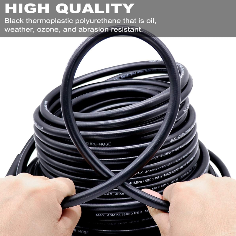 🚿 Reinigungsset für Abwasserkanäle 5800 PSI – Rotierende Düse und verstärkter Schlauch zum Entstopfen von Rohren 🛠️✨ – Kostenloser Versand