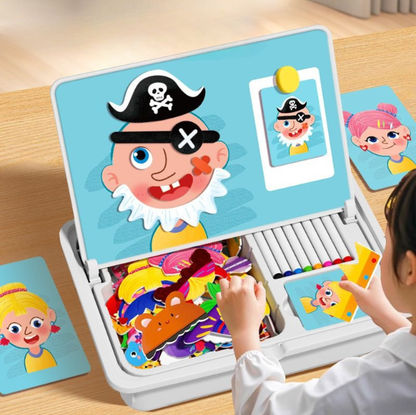 🏆LETZTER TAG DES AUSVERKAUFS – 60 % RABATT🔥🎨 Magnetisches Puzzle-Ankleidespiel Beidseitiges Lernspielzeug für Kinder Tragbares Lernspielzeug für Vorschulkinder – solange der Vorrat reicht🔥
