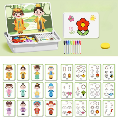 🏆LETZTER TAG DES AUSVERKAUFS – 60 % RABATT🔥🎨 Magnetisches Puzzle-Ankleidespiel Beidseitiges Lernspielzeug für Kinder Tragbares Lernspielzeug für Vorschulkinder – solange der Vorrat reicht🔥