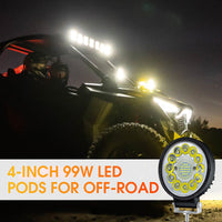 ✨💥Halber Preis am letzten Tag💡4-Zoll-LED-Pod mit 99 W für Offroad-Anwendungen✨📍999pcs geführt Perlen📍
