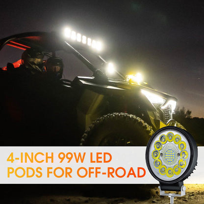 ✨💥Halber Preis am letzten Tag💡4-Zoll-LED-Pod mit 99 W für Offroad-Anwendungen✨📍999pcs geführt Perlen📍