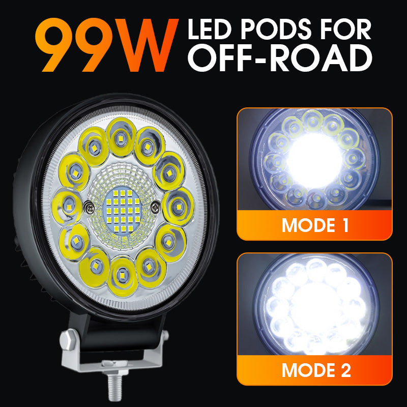 ✨💥Halber Preis am letzten Tag💡4-Zoll-LED-Pod mit 99 W für Offroad-Anwendungen✨📍999pcs geführt Perlen📍