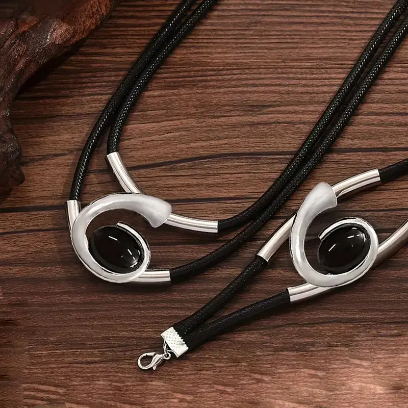 ✨🐌 #DurableBohoJewelry #AcrylicStoneSet" #DurableBohoJewelry #AcrylicStoneSet"Vintage Boho Halskette & Armband Set