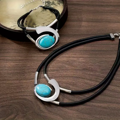 ✨🐌 #DurableBohoJewelry #AcrylicStoneSet" #DurableBohoJewelry #AcrylicStoneSet"Vintage Boho Halskette & Armband Set