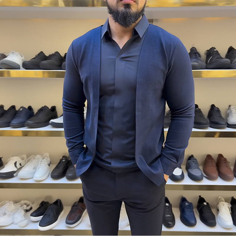 ✨Tidsbegränsat erbjudande, så länge lagret räcker💃Herrskjorta i två delar