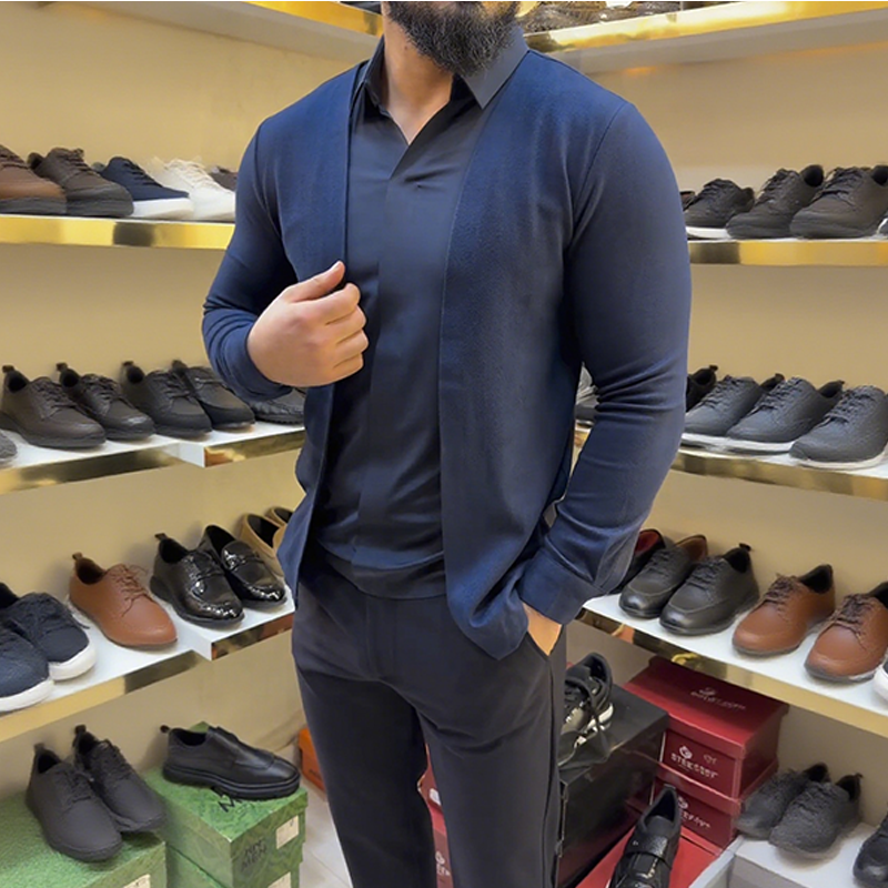 ✨Tidsbegränsat erbjudande, så länge lagret räcker💃Herrskjorta i två delar