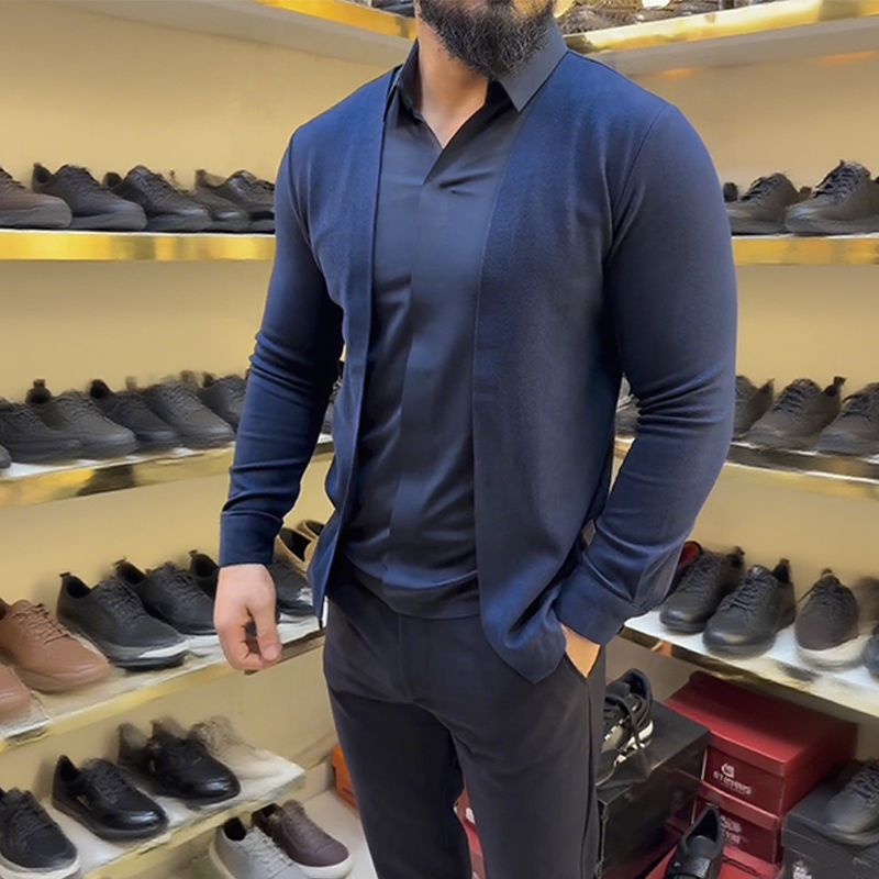 ✨Tidsbegränsat erbjudande, så länge lagret räcker💃Herrskjorta i två delar