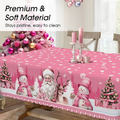 🎅Solange der Vorrat reicht 40 % Rabatt!🎄Freudige festliche klassische Weihnachtstischdecke
