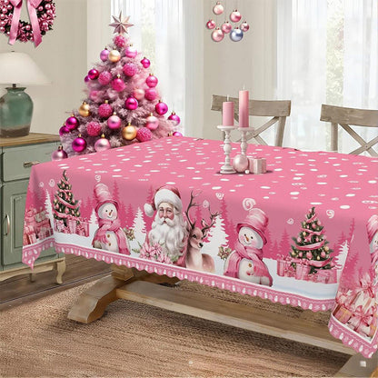 🎅Solange der Vorrat reicht 40 % Rabatt!🎄Freudige festliche klassische Weihnachtstischdecke