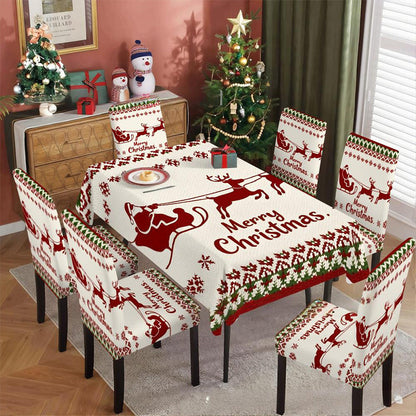 🎅Solange der Vorrat reicht 40 % Rabatt!🎄Freudige festliche klassische Weihnachtstischdecke