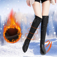 Damen Overknee-Stiefel 2025 – Elastische Langschaft-Stiefel mit Absatz, Schlankmachend & Herbst/Winter Trend