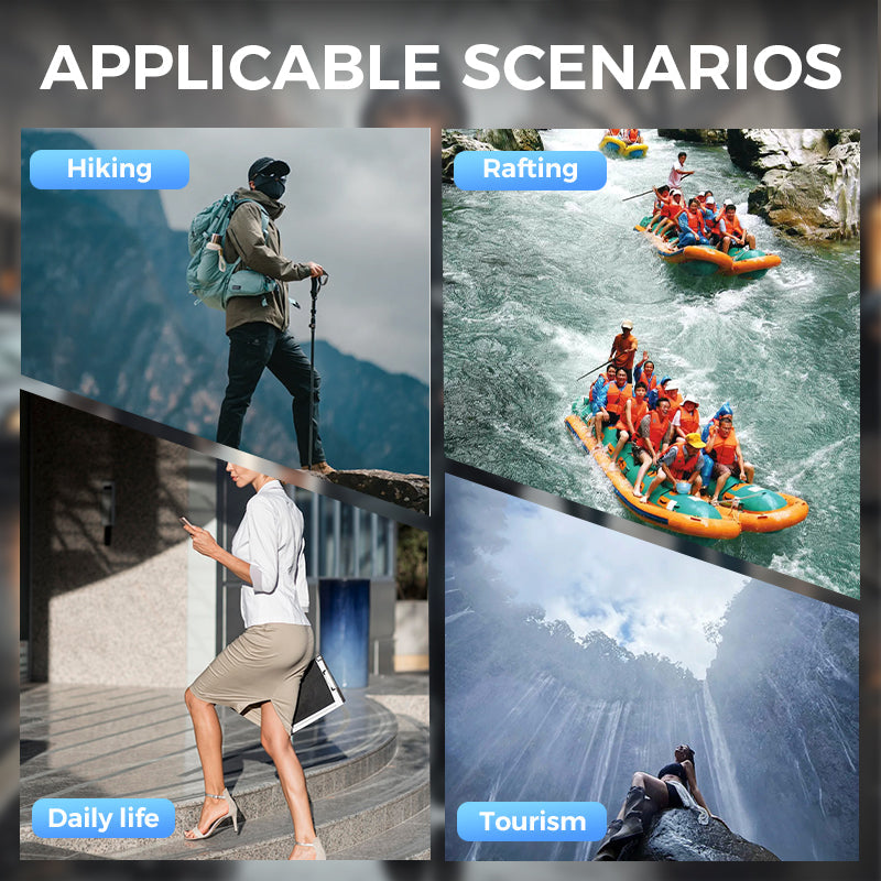 🔥Wasserdichter langer Regenmantel mit Kapuze für Roller🌧️