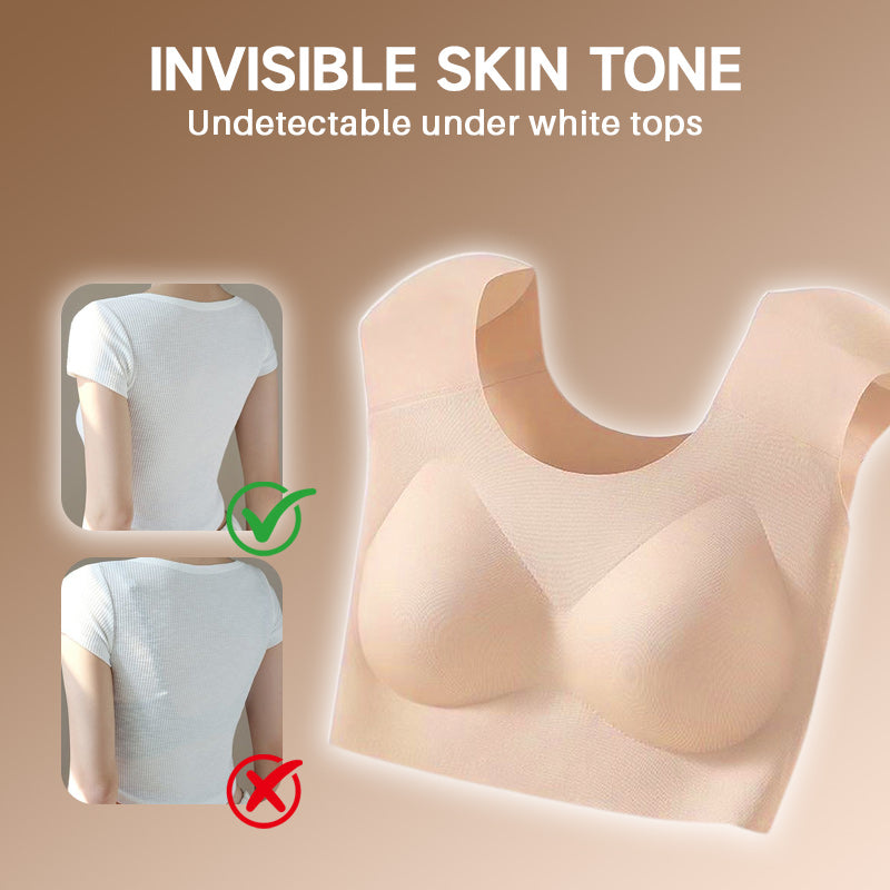 🔥⏳Nur für kurze Zeit 50 % Rabatt🔥Nahtlose 2-in-1-Unterwäsche für Damen mit integrierten Schulterpolstern