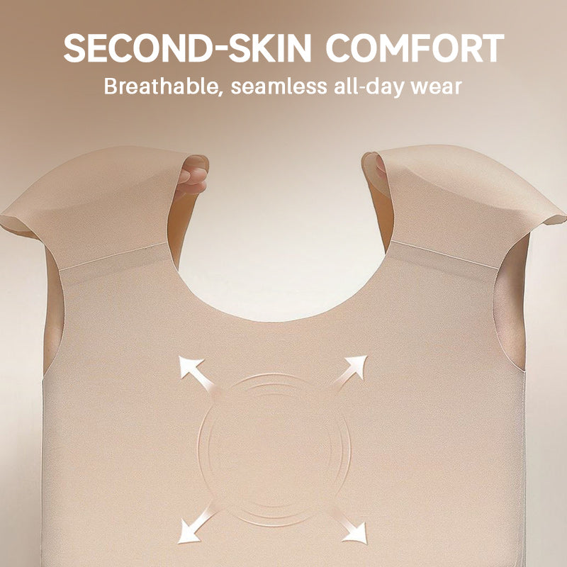 🔥⏳Nur für kurze Zeit 50 % Rabatt🔥Nahtlose 2-in-1-Unterwäsche für Damen mit integrierten Schulterpolstern