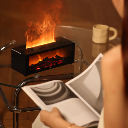 55% RABATT! 🚨Kamin-Diffusor Luftbefeuchter mit Flammeneffekt und Fernbedienung