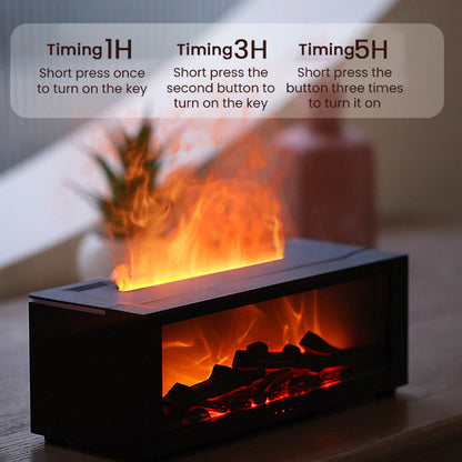 55% RABATT! 🚨Kamin-Diffusor Luftbefeuchter mit Flammeneffekt und Fernbedienung