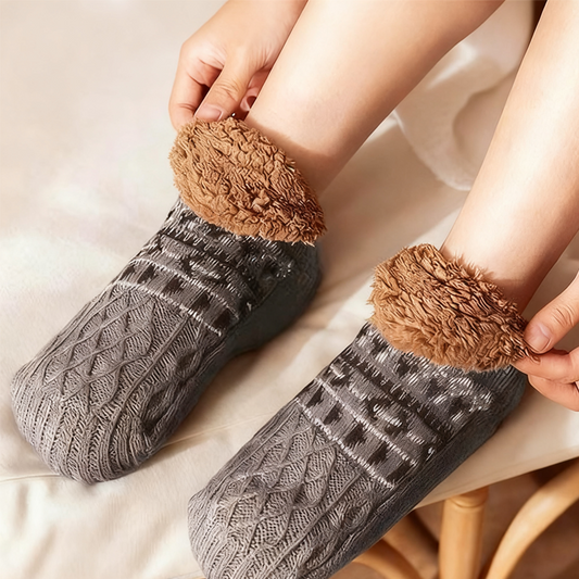 Cozy Lounge Slipper Socks with Grippers