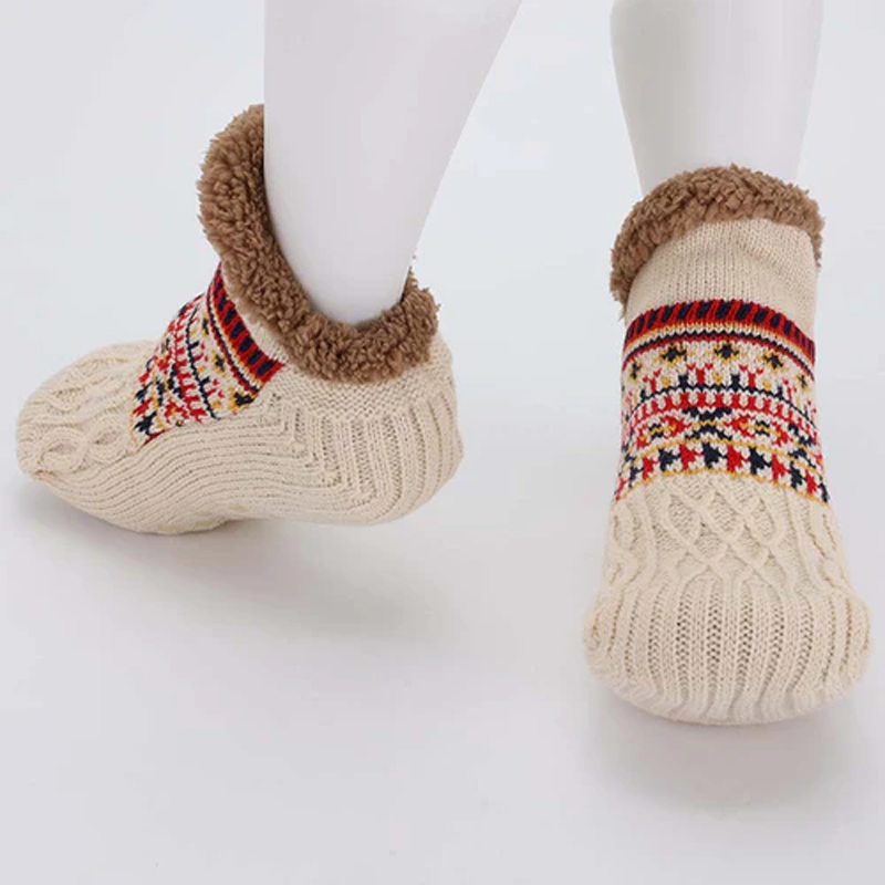 Cozy Lounge Slipper Socks with Grippers