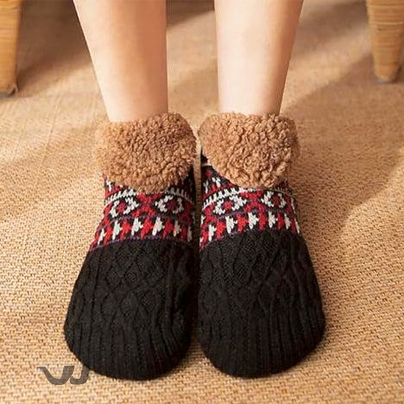 Cozy Lounge Slipper Socks with Grippers