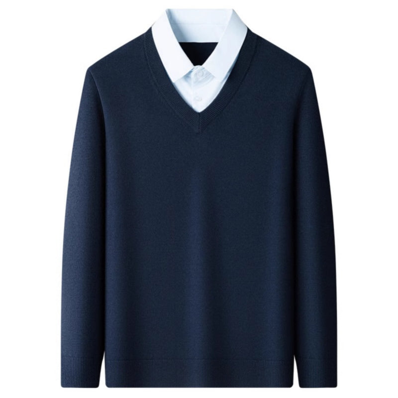 50% RABATT! 🔥Herren Strickpullover in Layering-Optik
