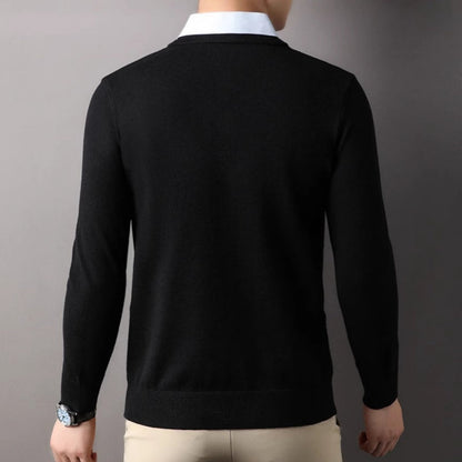 50% RABATT! 🔥Herren Strickpullover in Layering-Optik