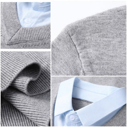 50% RABATT! 🔥Herren Strickpullover in Layering-Optik