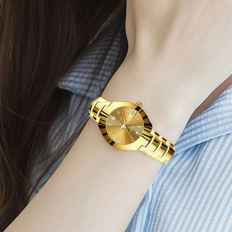 ⌚ 40% RABATT! ✨ Elegante Wasserdichte Damenuhr - Kristallglas & Zifferblatt mit Diamantakzenten für luxuriöse Anlässe 💎🌟