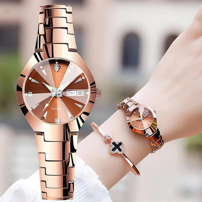 ⌚ 40% RABATT! ✨ Elegante Wasserdichte Damenuhr - Kristallglas & Zifferblatt mit Diamantakzenten für luxuriöse Anlässe 💎🌟