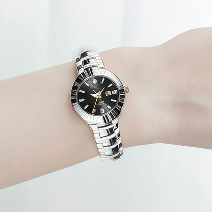 ⌚ 40% RABATT! ✨ Elegante Wasserdichte Damenuhr - Kristallglas & Zifferblatt mit Diamantakzenten für luxuriöse Anlässe 💎🌟